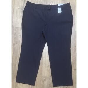 Lane Bryant Pants 4 Season Navy Bootcut Women Size 24 Petite 24P Trouser NEW